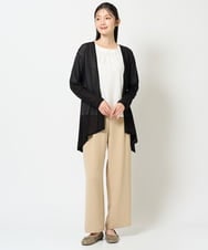 NGTHD01160 GIANNI LO GIUDICE(ジャンニ ロ ジュディチェ) [洗える・日本製]強撚天竺カーディガン ライトグレー