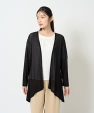 NGTHD01160 GIANNI LO GIUDICE(ジャンニ ロ ジュディチェ) [洗える・日本製]強撚天竺カーディガン ライトグレー