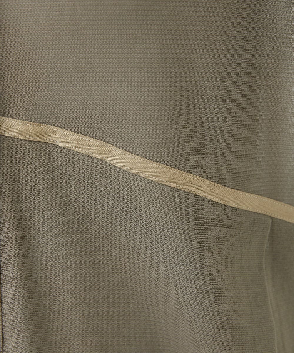 NGTHX40250 GIANNI LO GIUDICE(ジャンニ ロ ジュディチェ) [洗える]コットンチュールカーディガン カーキ