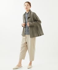NGTHX40250 GIANNI LO GIUDICE(ジャンニ ロ ジュディチェ) [洗える]コットンチュールカーディガン カーキ