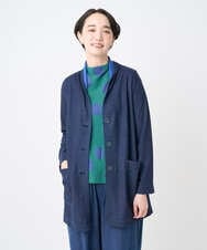 NGTJB22290 GIANNI LO GIUDICE(ジャンニ ロ ジュディチェ) [洗える・日本製]リヨセルダブルフェイスジャージジャケット ネイビー