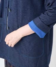 NGTJB22290 GIANNI LO GIUDICE(ジャンニ ロ ジュディチェ) [洗える・日本製]リヨセルダブルフェイスジャージジャケット ネイビー