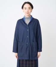 NGTJB22290 GIANNI LO GIUDICE(ジャンニ ロ ジュディチェ) [洗える・日本製]リヨセルダブルフェイスジャージジャケット ネイビー