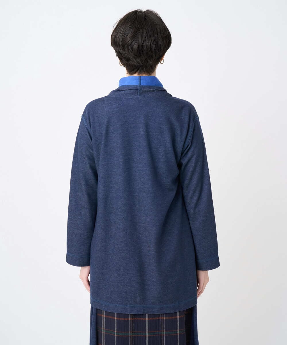 NGTJB22290 GIANNI LO GIUDICE(ジャンニ ロ ジュディチェ) [洗える・日本製]リヨセルダブルフェイスジャージジャケット ネイビー