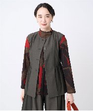 NGTJC28250 GIANNI LO GIUDICE(ジャンニ ロ ジュディチェ) [洗える・日本製]エアシルキーカットソージレ カーキ