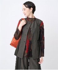 NGTJC28250 GIANNI LO GIUDICE(ジャンニ ロ ジュディチェ) [洗える・日本製]エアシルキーカットソージレ カーキ