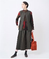 NGTJC28250 GIANNI LO GIUDICE(ジャンニ ロ ジュディチェ) [洗える・日本製]エアシルキーカットソージレ カーキ