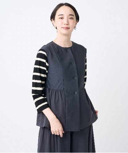 NGTJC28250 GIANNI LO GIUDICE [洗える・日本製]エアシルキーカットソージレ