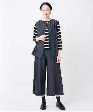 NGTJC28250 GIANNI LO GIUDICE(ジャンニ ロ ジュディチェ) [洗える・日本製]エアシルキーカットソージレ ダークグレー