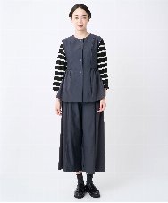 NGTJC28250 GIANNI LO GIUDICE(ジャンニ ロ ジュディチェ) [洗える・日本製]エアシルキーカットソージレ ダークグレー