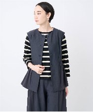 NGTJC28250 GIANNI LO GIUDICE(ジャンニ ロ ジュディチェ) [洗える・日本製]エアシルキーカットソージレ ダークグレー