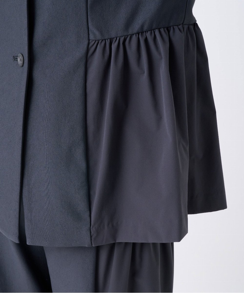 NGTJC28250 GIANNI LO GIUDICE(ジャンニ ロ ジュディチェ) [洗える・日本製]エアシルキーカットソージレ ダークグレー