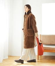 NGUAE21490 GIANNI LO GIUDICE(ジャンニ ロ ジュディチェ) ボアタフタキルトコート ベージュ