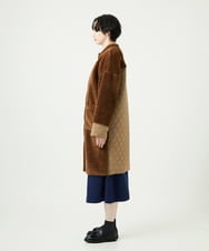NGUAE21490 GIANNI LO GIUDICE(ジャンニ ロ ジュディチェ) ボアタフタキルトコート ベージュ