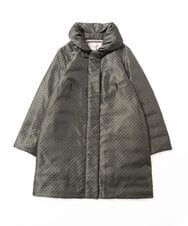 NGUAE30720 GIANNI LO GIUDICE(ジャンニ ロ ジュディチェ) シャドードットジャガードダウンコート カーキ
