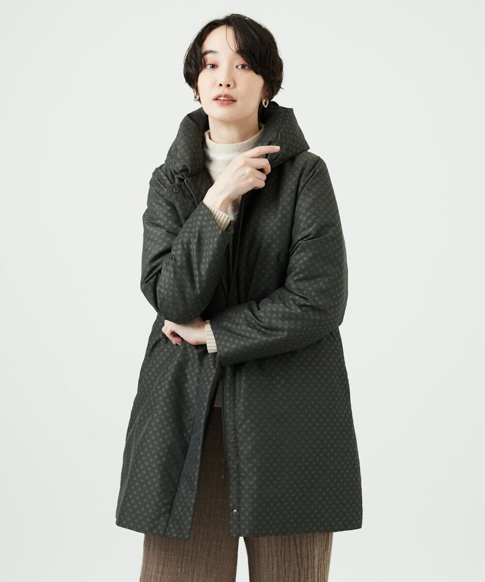 NGUAE30720 GIANNI LO GIUDICE シャドードットジャガードダウンコート