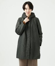 NGUAE30720 GIANNI LO GIUDICE(ジャンニ ロ ジュディチェ) シャドードットジャガードダウンコート カーキ