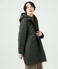 NGUAE30720 GIANNI LO GIUDICE(ジャンニ ロ ジュディチェ) シャドードットジャガードダウンコート カーキ