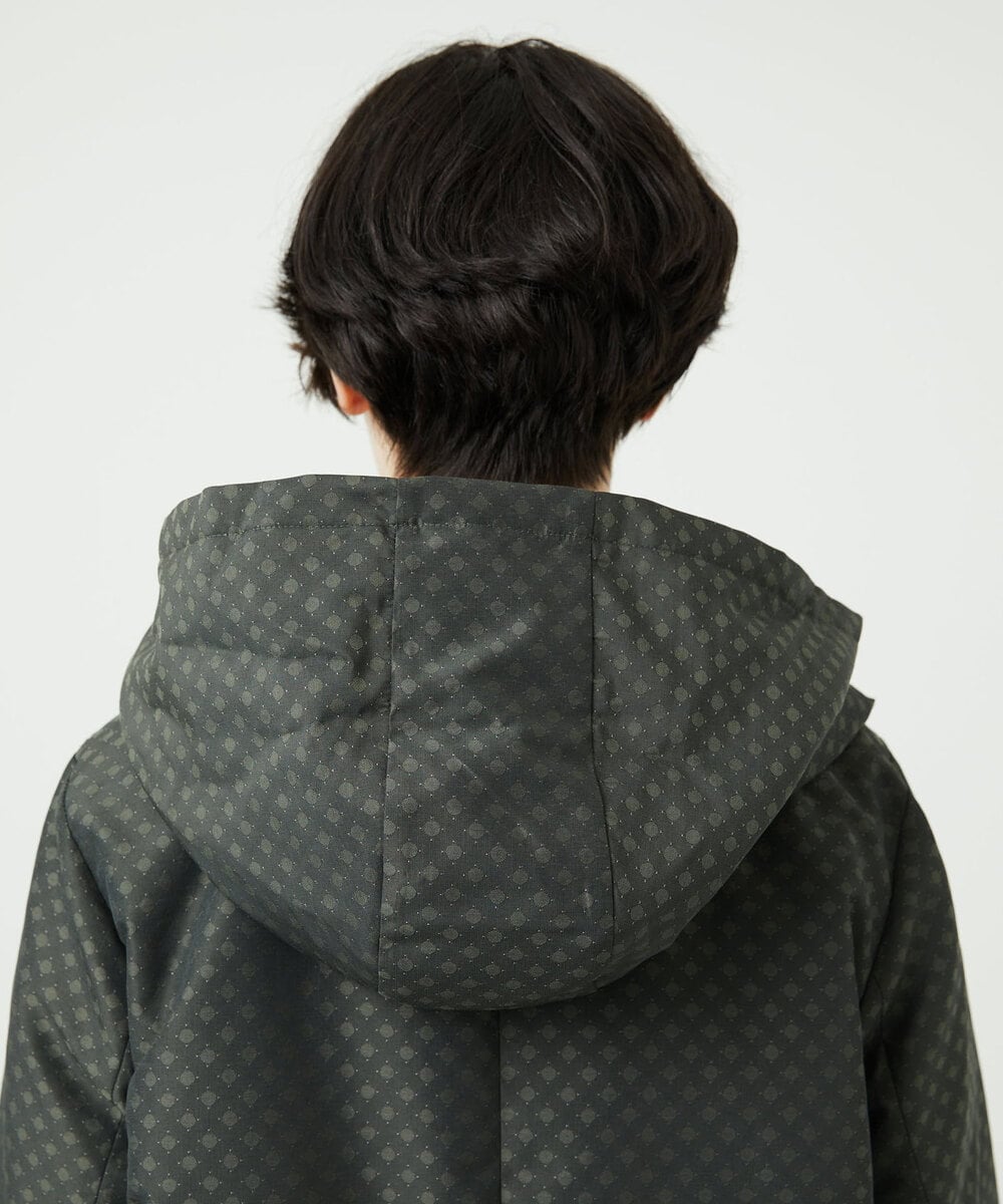 NGUAE30720 GIANNI LO GIUDICE(ジャンニ ロ ジュディチェ) シャドードットジャガードダウンコート カーキ