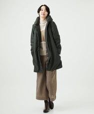 NGUAE30720 GIANNI LO GIUDICE(ジャンニ ロ ジュディチェ) シャドードットジャガードダウンコート カーキ