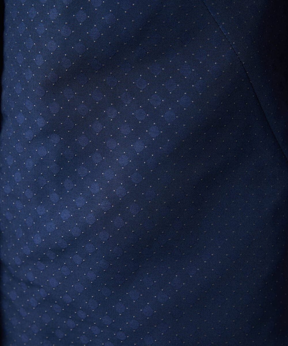 NGUAE30720 GIANNI LO GIUDICE(ジャンニ ロ ジュディチェ) シャドードットジャガードダウンコート ネイビー