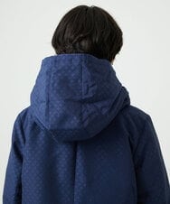 NGUAE30720 GIANNI LO GIUDICE(ジャンニ ロ ジュディチェ) シャドードットジャガードダウンコート ネイビー