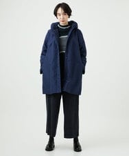 NGUAE30720 GIANNI LO GIUDICE(ジャンニ ロ ジュディチェ) シャドードットジャガードダウンコート ネイビー