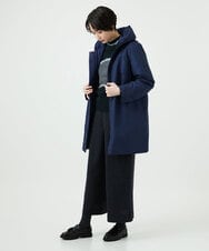 NGUAE30720 GIANNI LO GIUDICE(ジャンニ ロ ジュディチェ) シャドードットジャガードダウンコート ネイビー