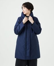 NGUAE30720 GIANNI LO GIUDICE(ジャンニ ロ ジュディチェ) シャドードットジャガードダウンコート ネイビー