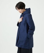 NGUAE30720 GIANNI LO GIUDICE(ジャンニ ロ ジュディチェ) シャドードットジャガードダウンコート ネイビー