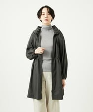 NGUAF01390 GIANNI LO GIUDICE(ジャンニ ロ ジュディチェ) [洗える]マイクロストライプストレッチコート カーキ