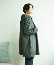 NGUAF01390 GIANNI LO GIUDICE(ジャンニ ロ ジュディチェ) [洗える]マイクロストライプストレッチコート カーキ