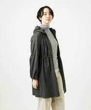 NGUAF01390 GIANNI LO GIUDICE(ジャンニ ロ ジュディチェ) [洗える]マイクロストライプストレッチコート カーキ