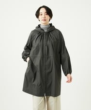 NGUAF01390 GIANNI LO GIUDICE(ジャンニ ロ ジュディチェ) [洗える]マイクロストライプストレッチコート カーキ