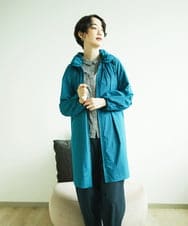 NGUAF01390 GIANNI LO GIUDICE(ジャンニ ロ ジュディチェ) [洗える]マイクロストライプストレッチコート ブルー