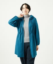 NGUAF01390 GIANNI LO GIUDICE(ジャンニ ロ ジュディチェ) [洗える]マイクロストライプストレッチコート ブルー