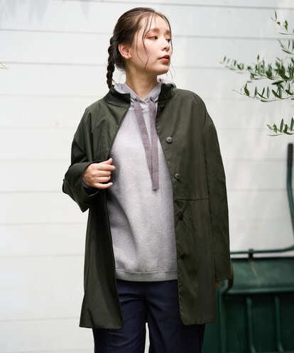 NGUAG20490 GIANNI LO GIUDICE [洗える]LIMONTAスタンドカラーハイマルチタフタ
