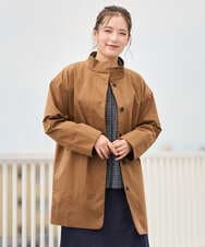 NGUAG20490 GIANNI LO GIUDICE(ジャンニ ロ ジュディチェ) [洗える]LIMONTAスタンドカラーハイマルチタフタ ベージュ