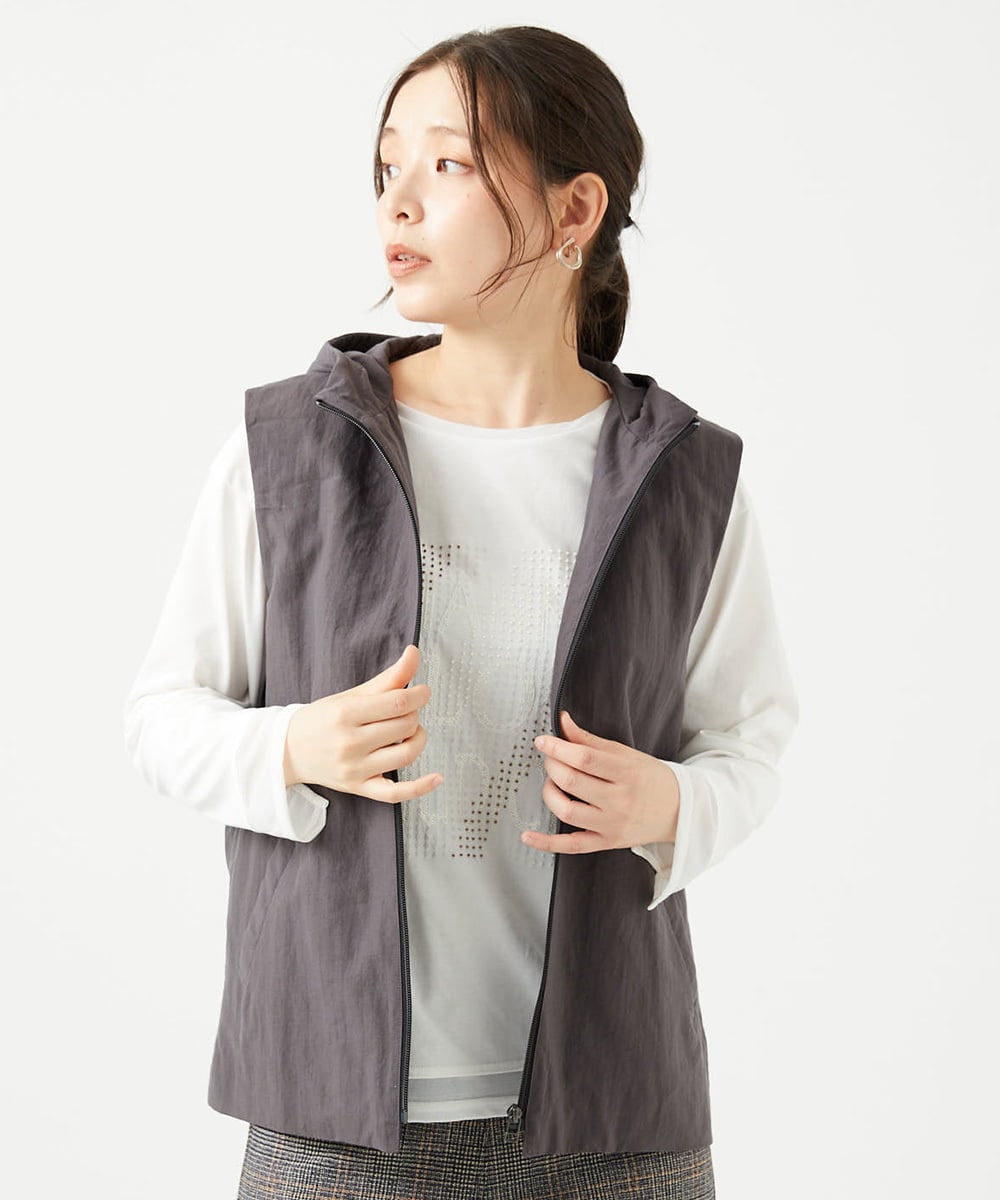 NGUCF60490 GIANNI LO GIUDICE(ジャンニ ロ ジュディチェ) スタナータッサー３WAYコート ダークグレー