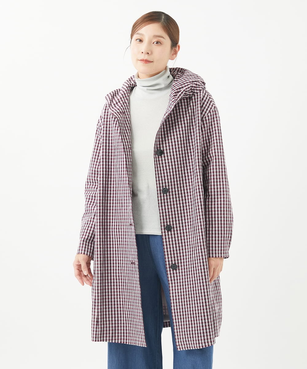 NGUEA30590 GIANNI LO GIUDICE オーガニックコットンチェックコート