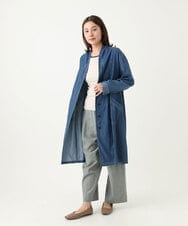 NGUEA32330 GIANNI LO GIUDICE(ジャンニ ロ ジュディチェ) [洗える]フリクションデニムコート ネイビー