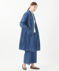 NGUEA32330 GIANNI LO GIUDICE(ジャンニ ロ ジュディチェ) [洗える]フリクションデニムコート ネイビー