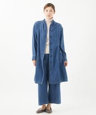 NGUEA32330 GIANNI LO GIUDICE(ジャンニ ロ ジュディチェ) [洗える]フリクションデニムコート ネイビー