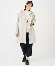 NGUEB40540 GIANNI LO GIUDICE(ジャンニ ロ ジュディチェ) スーピマドビーフーディーコート オフホワイト