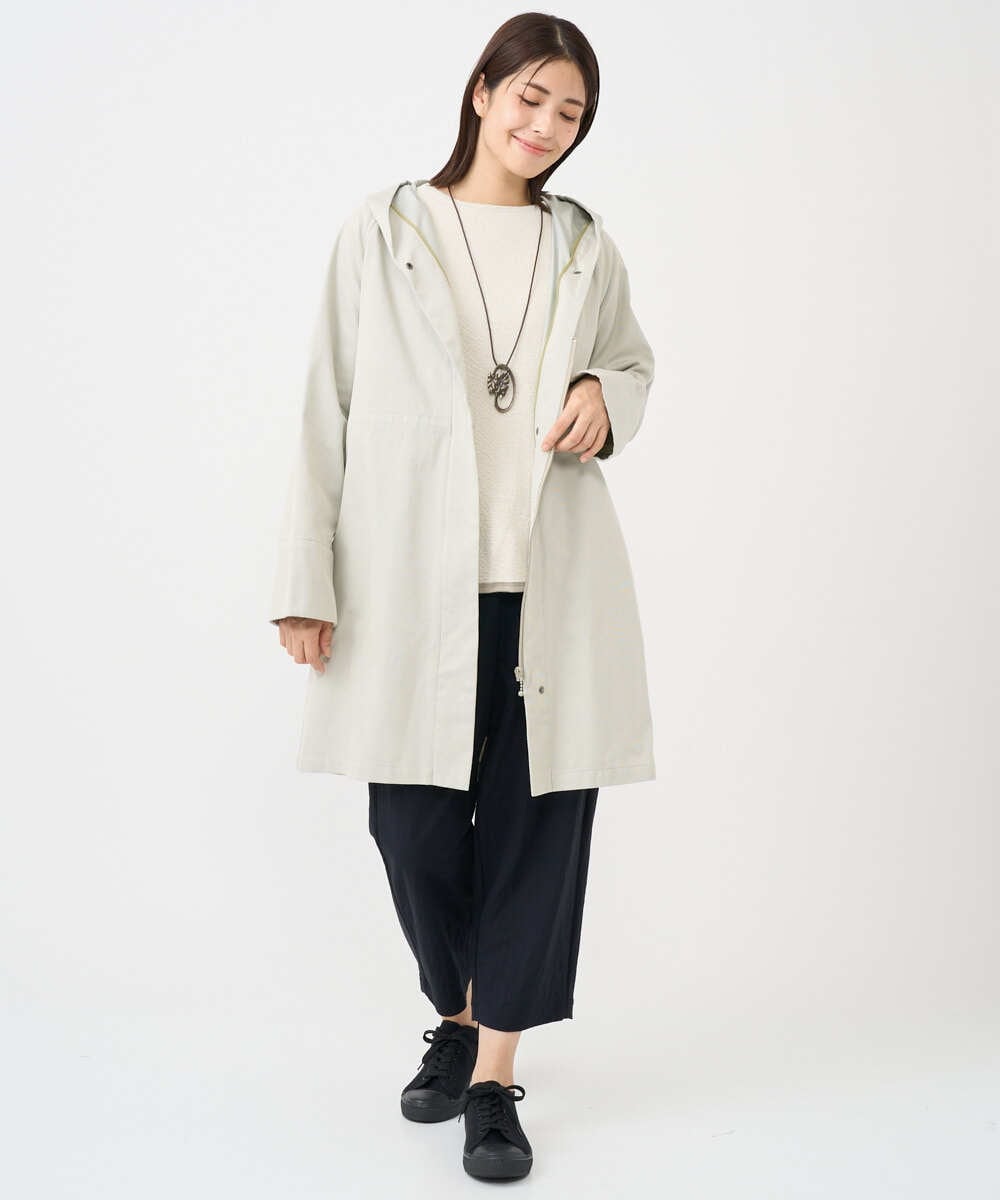 NGUEB40540 GIANNI LO GIUDICE(ジャンニ ロ ジュディチェ) スーピマドビーフーディーコート オフホワイト