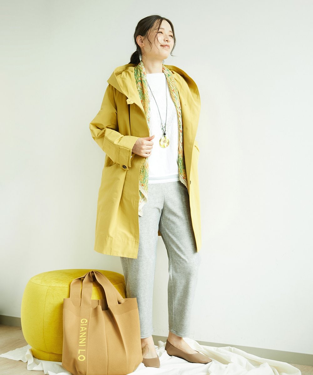 NGUEF10410 GIANNI LO GIUDICE(ジャンニ ロ ジュディチェ) グログランコート イエロー