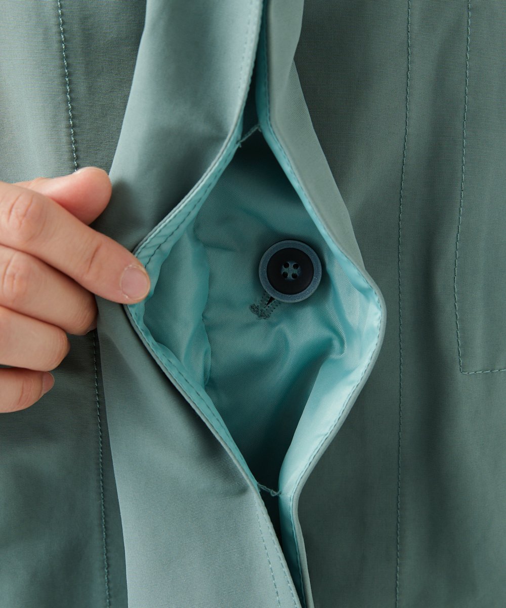 NGUEF10410 GIANNI LO GIUDICE(ジャンニ ロ ジュディチェ) グログランコート ライトグリーン