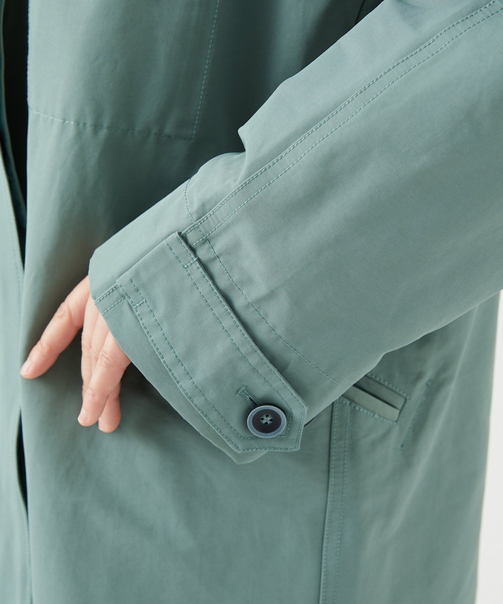 NGUEF10410 GIANNI LO GIUDICE(ジャンニ ロ ジュディチェ) グログランコート ライトグリーン