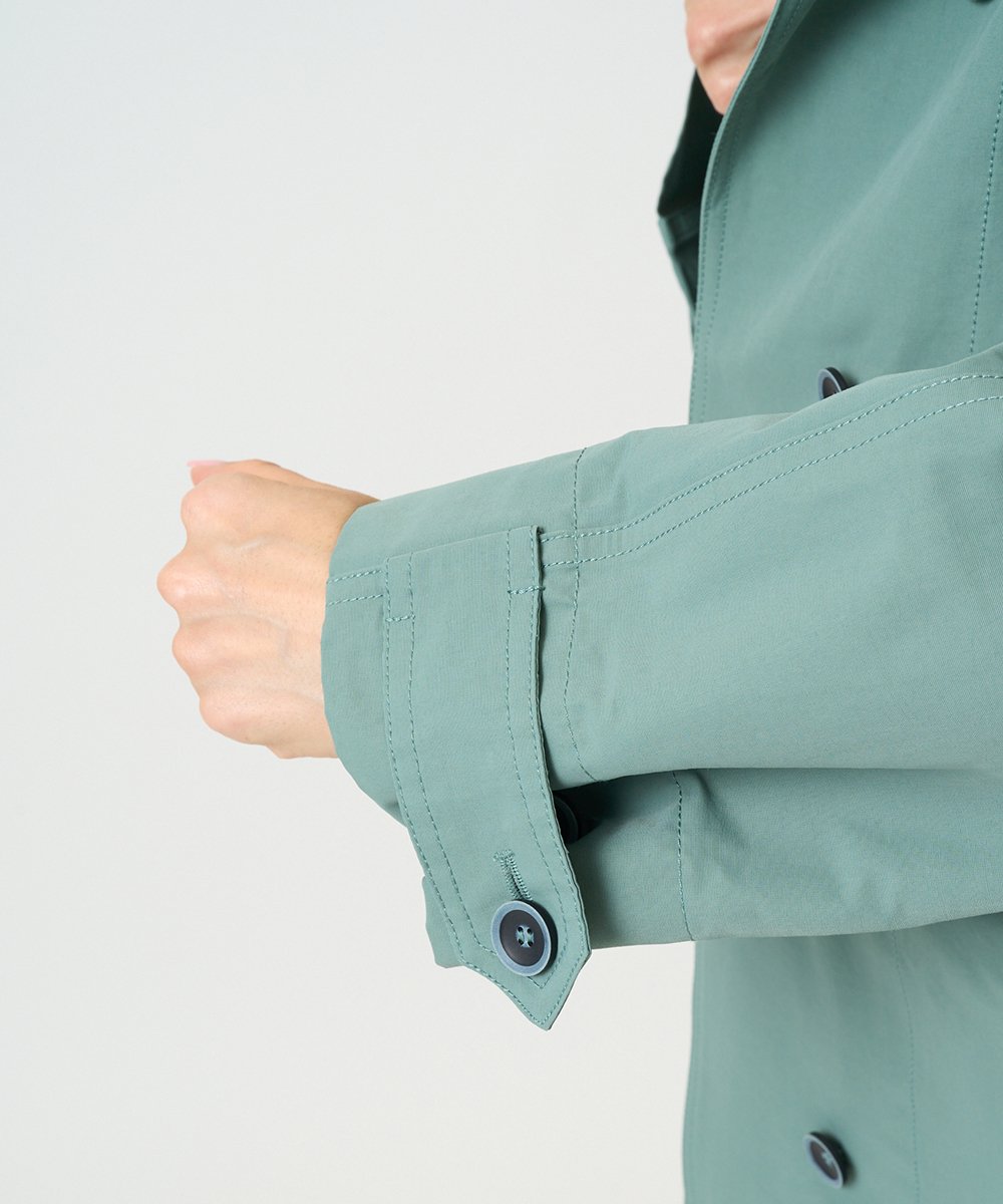 NGUEF10410 GIANNI LO GIUDICE(ジャンニ ロ ジュディチェ) グログランコート ライトグリーン