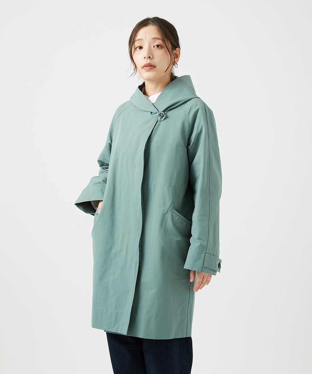 NGUEF10410 GIANNI LO GIUDICE(ジャンニ ロ ジュディチェ) グログランコート ライトグリーン